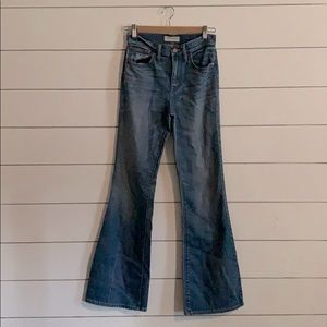 Madewell jeans Flea Market Flare Light Wash Flares